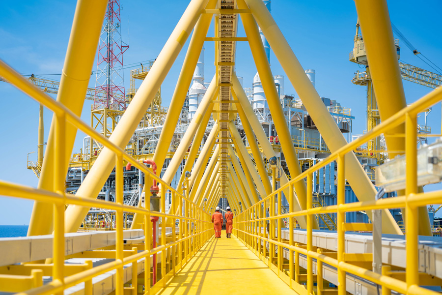 Eni Spa Oil and Gas - Operator on offshore oil and gas platform